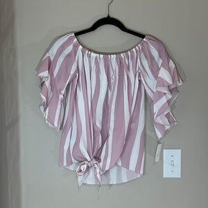 Pink Zebra Print Blouse
